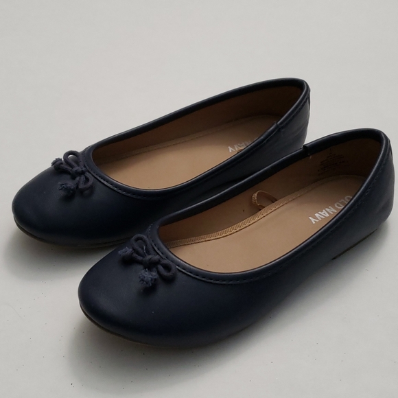 Old Navy girls flats, navy, size 1 - Picture 3 of 4